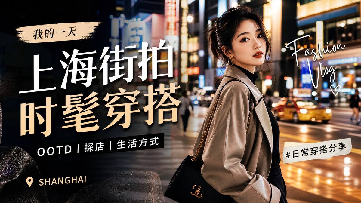 黑丝时尚视频-上海街拍穿搭视频