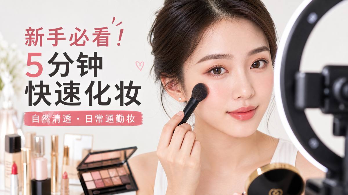 黑丝美妆视频-5分钟快速化妆视频教程